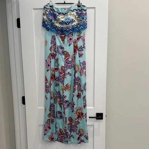 ZARA STRAPLESS PRINTED JUMPSUIT REF 7953/470 - Picture 4 of 4